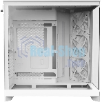 Компьютерный корпус без блока питания Case NZXT H9 Flow RGb+ (2025), Midi-Tower, TG, 6x140мм RGb + 1x120мм RGb, 2xUSB-A 3.2 + 1xUSB-C 3.2, E-ATX, ATX, mATX, mITX белый