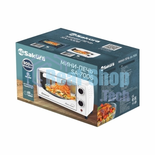 Мини-печь Sakura SA-7006W 9л 900 Вт, таймер