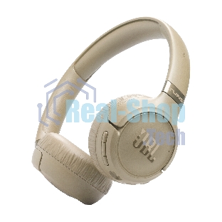 Беспроводные/проводные наушники JBL Tune 680NC бежевый, накладные, Bluetooth + проводной, адаптивное шумоподавление