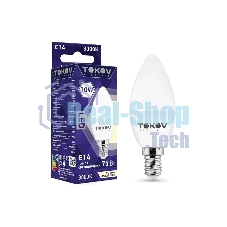 Лампа светодиодная TOKOV ELECTRIC 10Вт С37 3000К Е14 176-264В