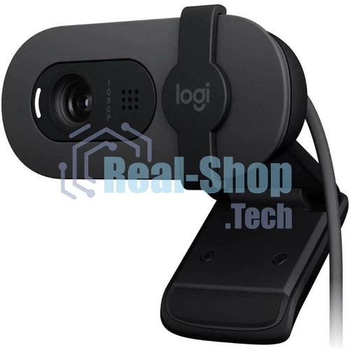 Камера Web Logitech Brio 95 графитовый 2Mpix (1920x1080) USB2.0 с микрофоном для ноутбука (960-001583)