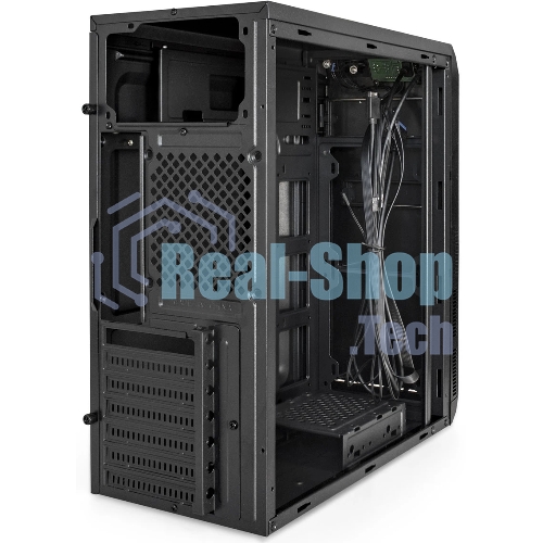 Компьютерный корпус Miditower ExeGate XP-334UC-UNS350 (ATX, БП UNS350 с вент. 12см, 1хUSB/1хUSB 3.0/1хTypeC, аудио, черный)