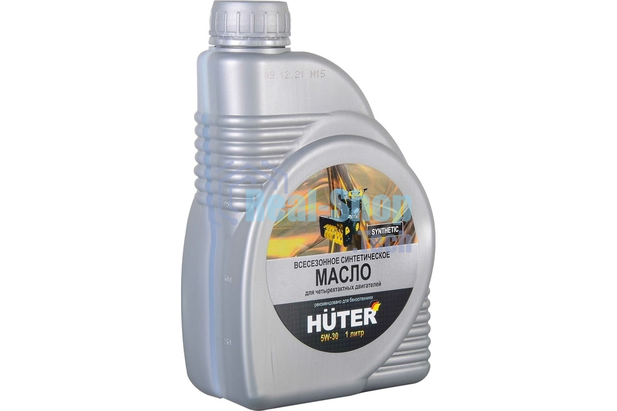 Масло моторное Huter 5W-30 синтетическое для четырехтактных двигателей для техники Huter 1л 73/8/1/2