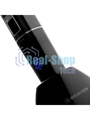 Машинка для стрижки BRAYER BR3402, LED-дисплей, 4 насад, турбо, титан. покр, регу. высоты лезвий