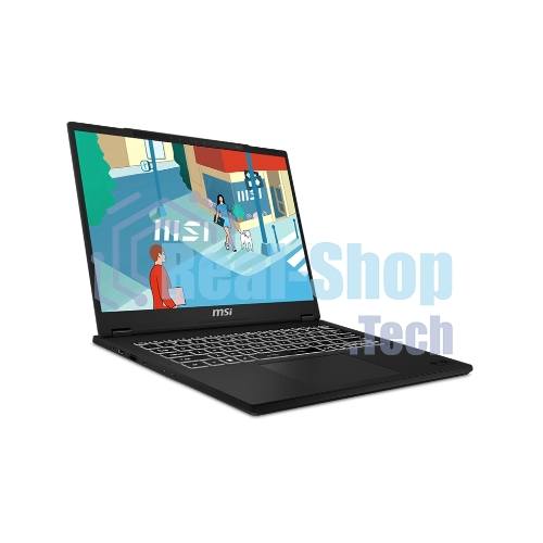 Ноутбук MSI Modern 14H Core i5-13420H 14” 16:10 FHD+ (1920x1200), 60Hz IPS DDR4 16Gbx1 Iris Xe Graphics 512Gb SSD 3cell (53.8Whr) 1.6kg Single backlight (White) Win 11 Pro,1y Black KB Eng/Rus