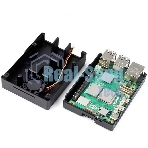 Металлический корпус RA794 для Raspberry Pi 5 c охлаждающим вентилятором