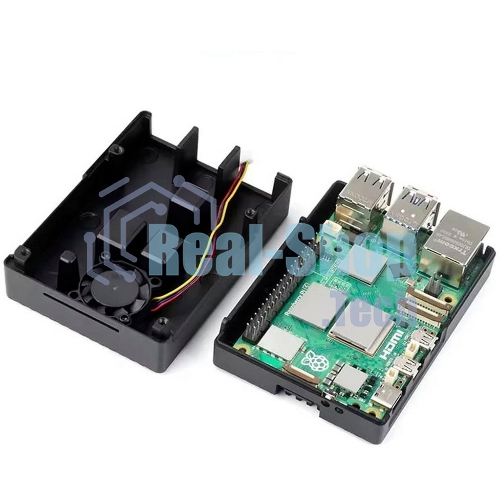 Металлический корпус RA794 для Raspberry Pi 5 c охлаждающим вентилятором