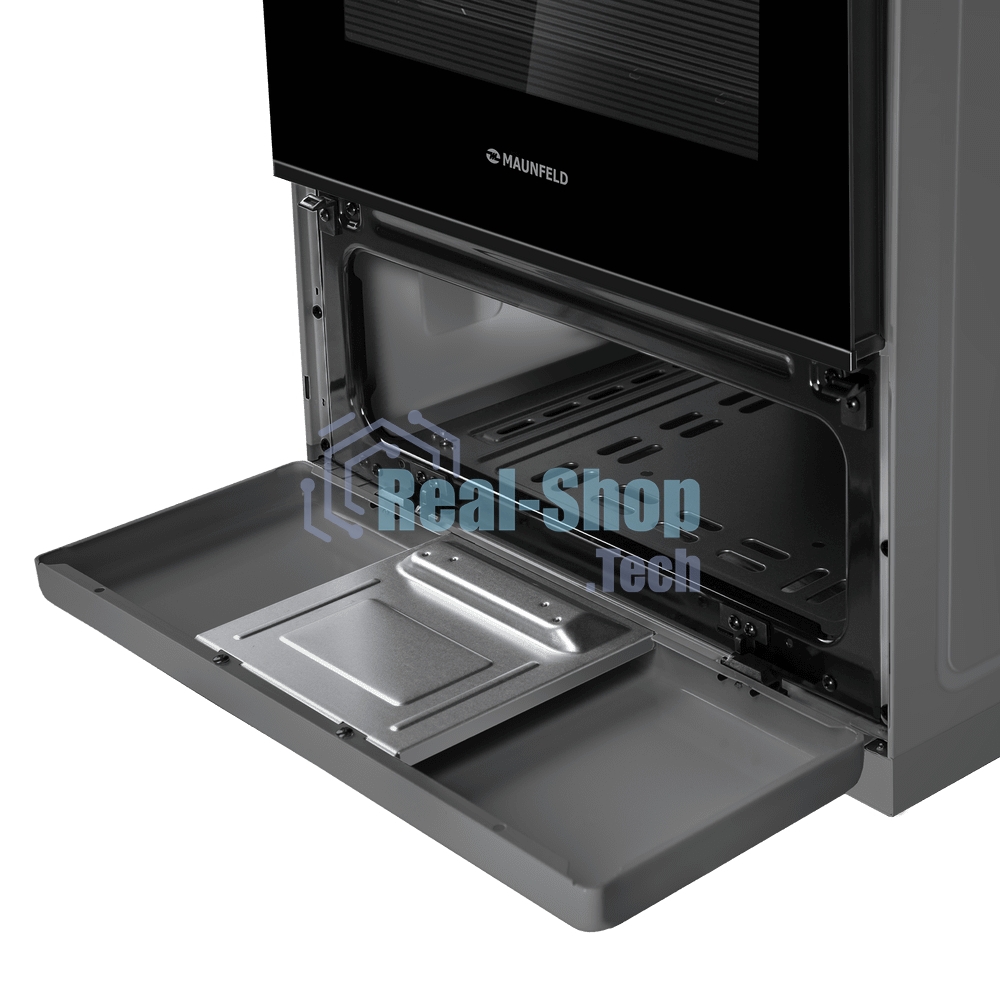 Плита газовая Maunfeld MGC50GEGR08 серый, конфорок 4 шт, духовка 59 л, 50 см x 88 см x 65 см