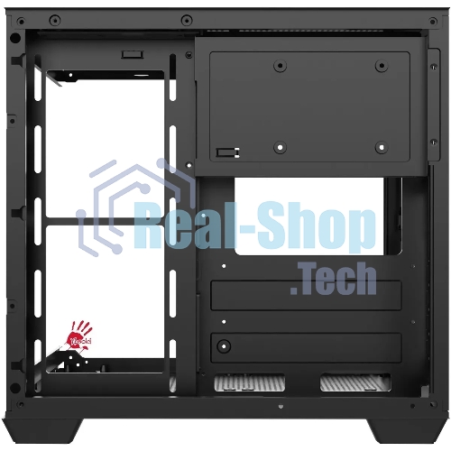 Компьютерный корпус Bloody CC-121 черный без БП mATX 7x120мм 1xUSB 2.0 1xUSB 3.0 audio