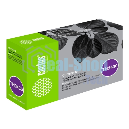 Картридж лазерный Cactus CS-TN3430 черный (3000 стр.) для Brother HL L5000/5100/5200/6250/6300/6400