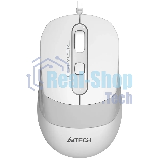 Мышь проводная A4Tech Fstyler FM10S белый/серый, 1600 dpi, USB, кнопки - 4