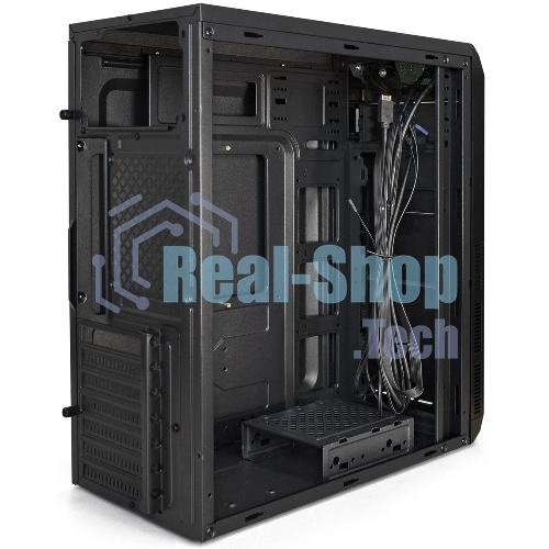 Компьютерный корпус Miditower ExeGate XP-334UC-UNS350 (ATX, БП UNS350 с вент. 12см, 1хUSB/1хUSB 3.0/1хTypeC, аудио, черный)