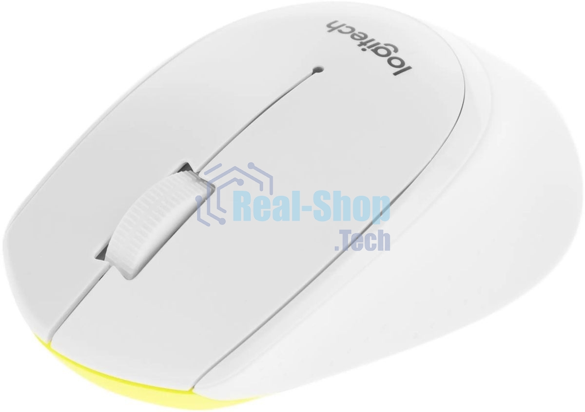 Мышь беспроводная Logitech M330 SILENT PLUS белый, 1000 dpi, радиоканал, USB, кнопки - 3