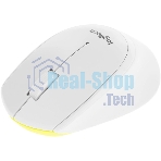 Мышь беспроводная Logitech M330 SILENT PLUS белый, 1000 dpi, радиоканал, USB, кнопки - 3