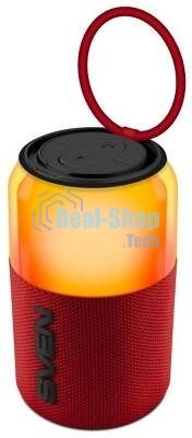 Колонка портативная SVEN PS-130 red (10 Вт, USB, Bluetooth, питание от USB/аккумулятора)