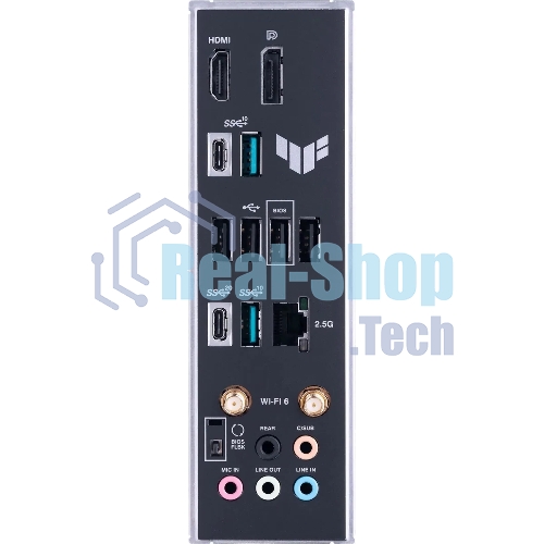 Материнская плата ASUS TUF GAMING B650-PLUS WIFI, AM5, AMD B650, 4xDDR5, 4xSATA, 3xM.2, 1xPCI-E 4.0 x16, 1xPCI-E 4.0 x4, 2xPCI-E x1, 1xHDMI, 1xDP, 1x 2.5Gb LAN, 2xUSB-A 3.2 Gen 2, 4xUSB-A 2.0, 1xUSB-C 3.2 Gen 2, 5x3.5 мм, 7.1, ATX