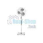 Вентилятор Centek CT-5015 серый, напольный, 40 Вт, 3 скорости, 43 см