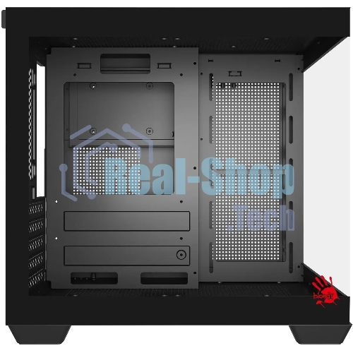 Компьютерный корпус Bloody CC-121 черный без БП mATX 7x120мм 1xUSB 2.0 1xUSB 3.0 audio