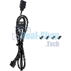 Вентилятор для корпуса Deepcool FL12R Reverse ARGb 120х120x25 черный 4-pin 33.9дБ (R-FL12R-BKAPN1-G)