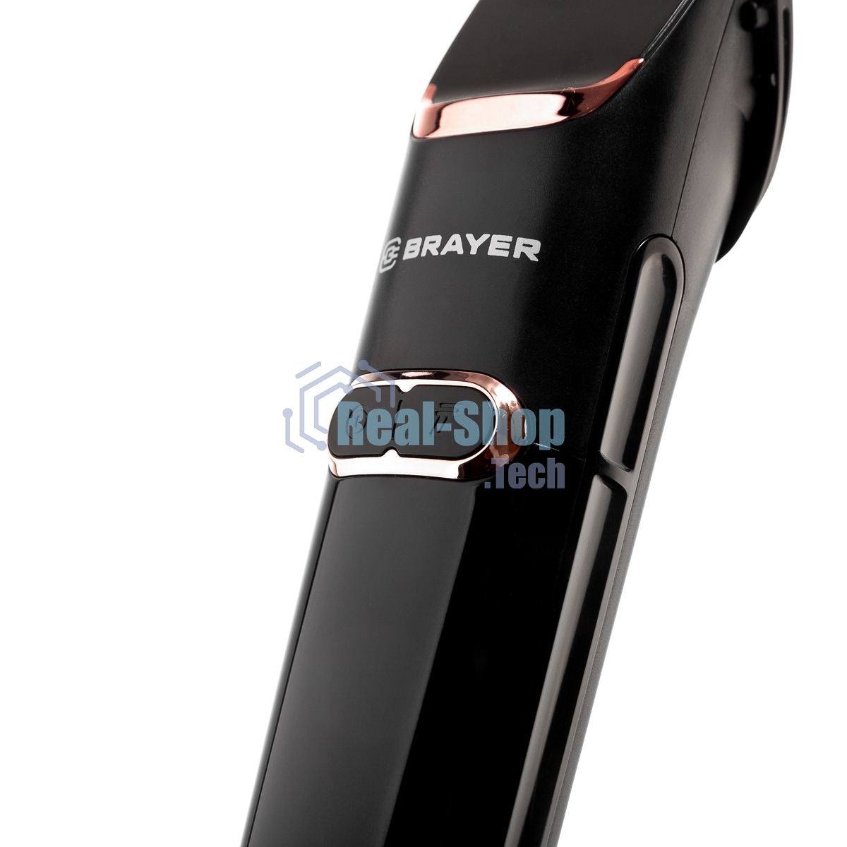 Машинка для стрижки BRAYER BR3401, LED-дисплей, 4 насад, турбо, титан. покр, регу. высоты лезвий