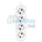 Удлинитель бытовой Smartbuy (SBE-10-4-03-N) 4 гнз х 3,0 м (10А/2.2 кВт, ПВС 2х1.0)