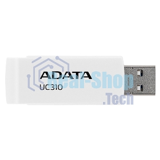 Флешка USB ADATA UC310 (UC310-128G-RWH), 128Gb, USB 3.2 Gen1, R/W 100/30, белый