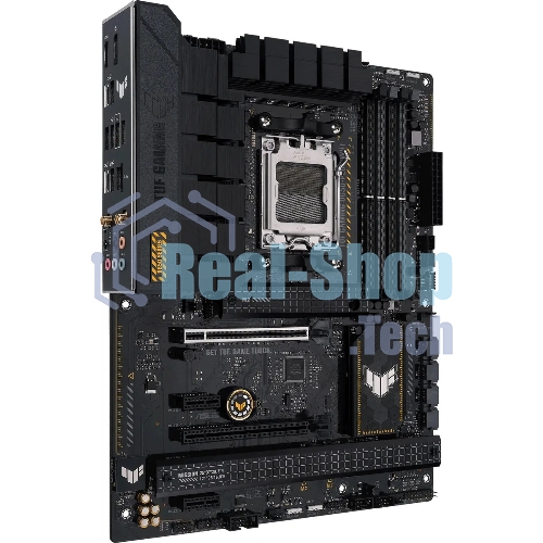 Материнская плата ASUS TUF GAMING B650-PLUS WIFI, AM5, AMD B650, 4xDDR5, 4xSATA, 3xM.2, 1xPCI-E 4.0 x16, 1xPCI-E 4.0 x4, 2xPCI-E x1, 1xHDMI, 1xDP, 1x 2.5Gb LAN, 2xUSB-A 3.2 Gen 2, 4xUSB-A 2.0, 1xUSB-C 3.2 Gen 2, 5x3.5 мм, 7.1, ATX