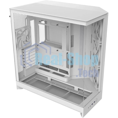 Компьютерный корпус без блока питания Case NZXT H9 Flow RGb+ (2025), Midi-Tower, TG, 6x140мм RGb + 1x120мм RGb, 2xUSB-A 3.2 + 1xUSB-C 3.2, E-ATX, ATX, mATX, mITX белый