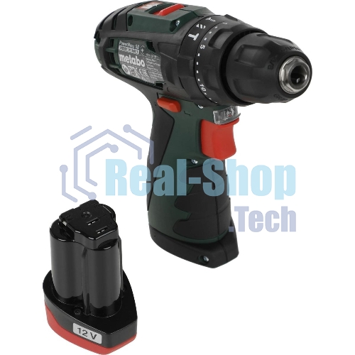 Дрель-шуруповерт Metabo PowerMaxx SB 600385500, 10,8 В, 2 Ач, 34 Нм, щеточный, ударный