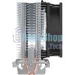 Кулер для процессора PcCooler S93 V2 Soc-AM5/AM4/1200/1700/1851 черный 3-pin 26.4dB Al+Cu 100W Ret (R3-I210WBKNXX-GL)