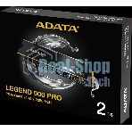 Накопитель SSD ADATA LEGEND 900 PRO, 2Tb, PCIe 4.0 x4, M.2 2280, NVMe, R/W 7400/6500