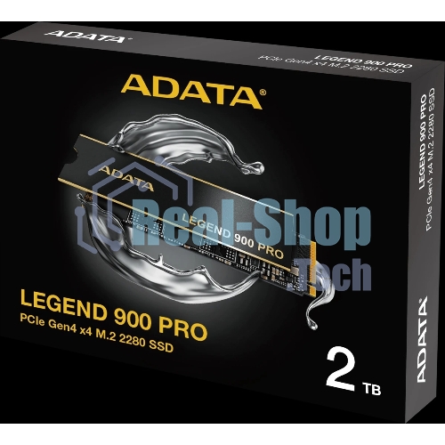 Накопитель SSD ADATA LEGEND 900 PRO, 2Tb, PCIe 4.0 x4, M.2 2280, NVMe, R/W 7400/6500