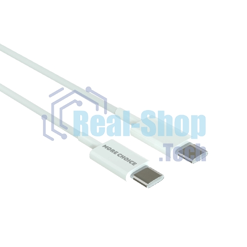 Сетевое зарядное устройство MORE CHOICE (4610196408915) NC60a 1USB-C 3.0A PD 20W быстрая зарядка для Type-C, белый