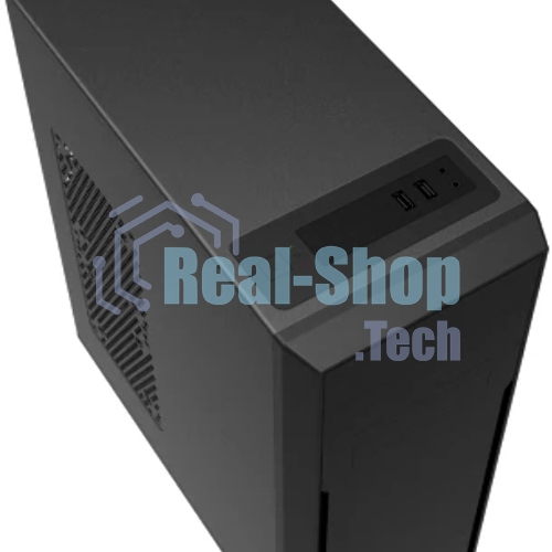 Компьютерный корпус c блоком питания 500 Ватт/Case Foxline FL-302-FZ500R ATX case, black, w/PSU 500W 12cm, w/2xUSB 2.0, w/pwr cord, w/o FAN
