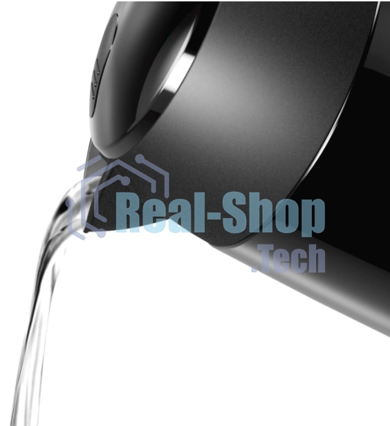 Электрочайник Bosch TWK3P423 черный, 1.7 л, 2400 Вт, скрытый нагревательный элемент