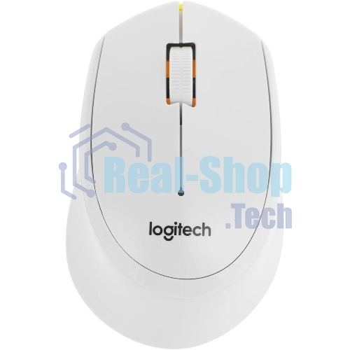 Мышь беспроводная Logitech M330 SILENT PLUS белый, 1000 dpi, радиоканал, USB, кнопки - 3
