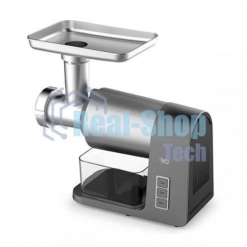 Мясорубка электрическая BQ MG1010 серый, 2200 Вт, 1.8 кг/мин, реверс, защита от перегрузки, насадки - 7