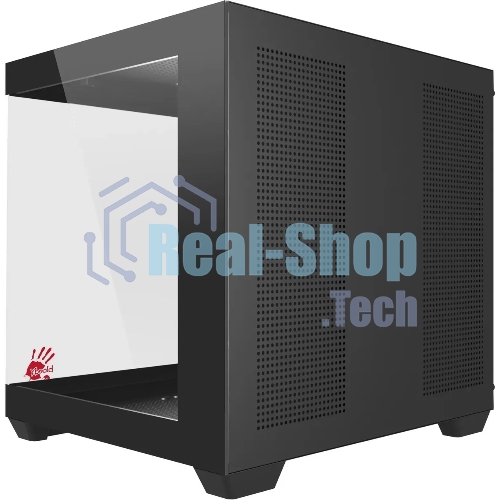 Компьютерный корпус Bloody CC-121 черный без БП mATX 7x120мм 1xUSB 2.0 1xUSB 3.0 audio