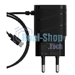 Сетевое зарядное устройство Maxvi TCM-202TB, 2xUSB, 5V, 2A, Type-C