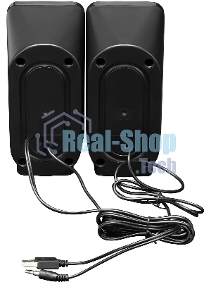 Акустическая система Оклик OK-120U 2.0 черный 6Вт