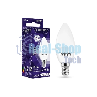 Лампа светодиодная TOKOV ELECTRIC 10Вт С37 4000К Е14 176-264В