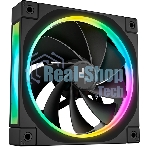 Вентилятор для корпуса Deepcool FL12R Reverse ARGb 120х120x25 черный 4-pin 33.9дБ (R-FL12R-BKAPN1-G)