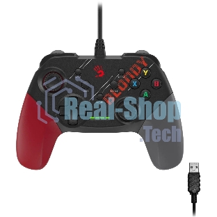 Геймпад A4Tech Bloody GP30 Sports черный/красный USB виброотдача обратная связь