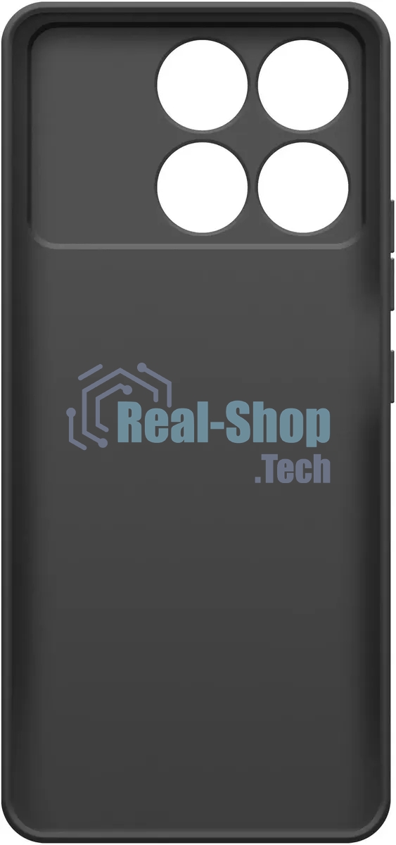 Чехол (клип-кейс) BoraSCO для Xiaomi POCO F6 Pro Silicone Case черный
