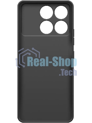 Чехол (клип-кейс) BoraSCO для Xiaomi POCO F6 Pro Silicone Case черный