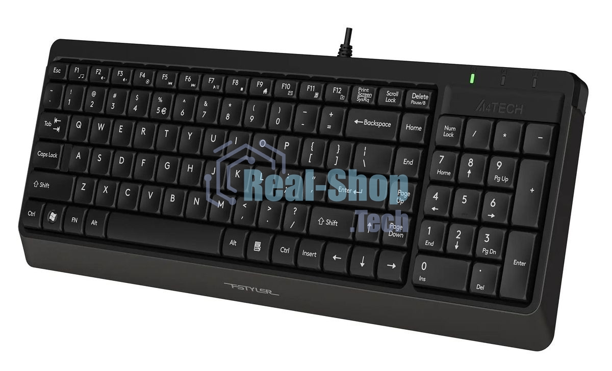 Клавиатура проводная A4Tech Fstyler FK15, USB, черный