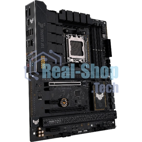 Материнская плата ASUS TUF GAMING B650-PLUS WIFI, AM5, AMD B650, 4xDDR5, 4xSATA, 3xM.2, 1xPCI-E 4.0 x16, 1xPCI-E 4.0 x4, 2xPCI-E x1, 1xHDMI, 1xDP, 1x 2.5Gb LAN, 2xUSB-A 3.2 Gen 2, 4xUSB-A 2.0, 1xUSB-C 3.2 Gen 2, 5x3.5 мм, 7.1, ATX
