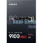 Накопитель SSD 1Tb Samsung 9100 PRO, M.2, PCI-E 5.0 x4, TLC 3D NAND [R/W - 14800/13400 Mb/s]