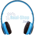 Беспроводные/проводные наушники ERGOLUX ELX-BTHP01-C06 синий, накладные, Bluetooth + проводной, до 8 ч