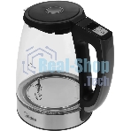 Чайник электрический Midea MK-8019, мощность 2200 Вт, объем 1.7 л, цифровой дисплей, регулировка температуры нагрева, 6 режимов нагрева, поддержание температуры, подсветка